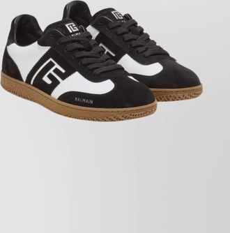 Balmain leather low-top sneakers