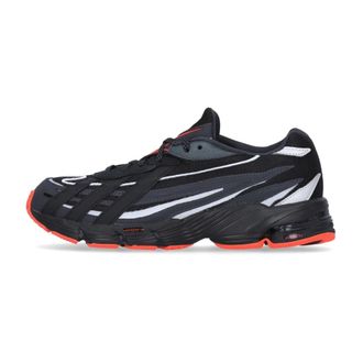 adidas Flame Effect Lage Schoen met Strepen - Heren - Hardloopschoenen - Zwart - 45 1/3 EU - Fitness