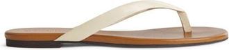 Reformation Amelia Flip Flop in Toffee Almond Leather at Nordstrom, Size 10.5