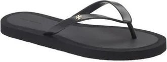 Tory Burch Kira Flip Flop in Perfect Black/gold at Nordstrom, Size 12