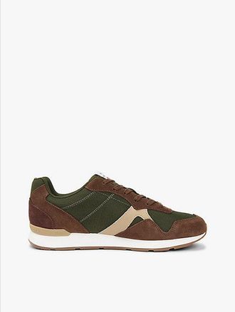 Tommy Hilfiger Suede Mixed Texture Trainers