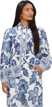 Kudibal Copenhagen Dames, Blouses & Shirts, Veelkleurig, Maat: M Linnen