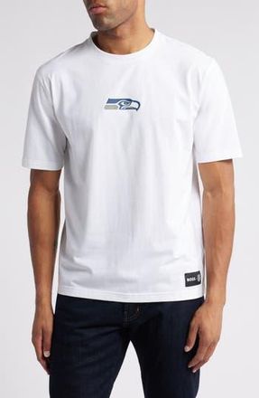 BOSS x NFL Stretch Cotton Graphic T-Shirt in Seattle Seahawks - White at Nordstrom Rack, Size Xxx-Large