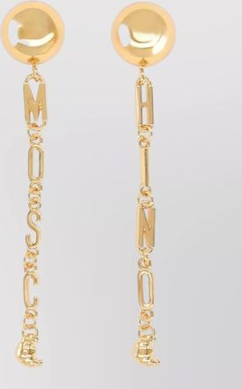 Moschino logo earrings