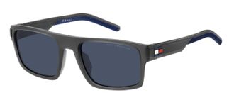 Tommy Hilfiger Blue Rectangular Mens Sunglasses TH 1977/S 0FRE/KU 55