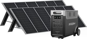 OEM Estaci&oacute;n De Energ&iacute;a Port&aacute;til - Aferiy - P310 - 3600w - 3840wh Lifepo4 - 2x 400w Paneles