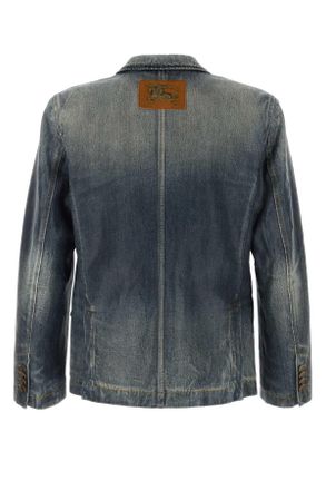 Burberry Denim Blazer - Blue