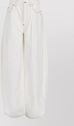 Jacquemus wide leg denim trousers ovalo cut