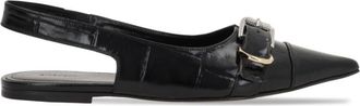 Givenchy Black Leather Ballet Flats