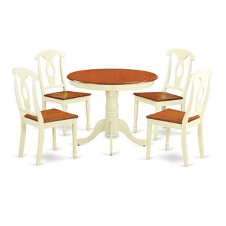 East West Furniture 5 Pc Kitchen dinette set for 4-Kitchen Table and 4 Kitchen Dining Chairs
