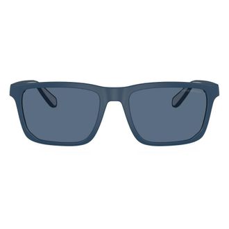 Emporio Armani Dark Blue Rectangular Mens Sunglasses EA4219 576380 57