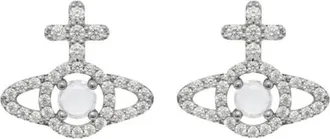 Vivienne Westwood Accessoires, Dames, Grijs, ONE Size, Olympia Oorbellen