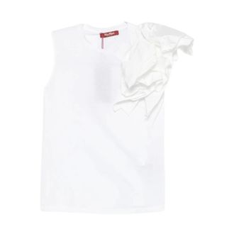 Max Mara Sleeveless Tops, female, White, Size: S Sleeveless Top