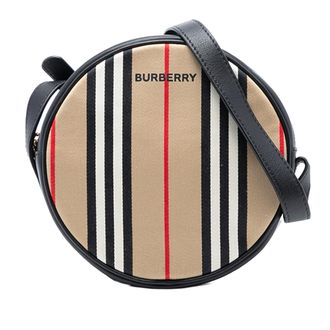 Burberry Tweedekans Icon Stripe Canvas Louise Schoudertas