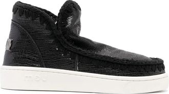 Mou Lace-up Boots - Dames - Winterlaarzen - Zwart - 41 EU - Leer - Schoenen