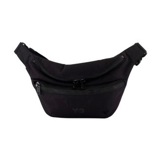 Yohji Yamamoto Bum Bags, male, Black, ONE SIZE, Black Belt Bag with Adjustable Strap