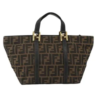 Fendi unisex, Pre-owned, Bruin, Maat: ONE Size Leer