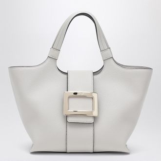 Roger Vivier Mini Belle Vivier Shopping Bag In Ice Colour