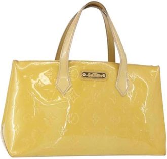 Louis Vuitton Pre-owned Vintage Handtas - Dames - Vintage Handtas - Geel - ONE Size - Leer - Vintage