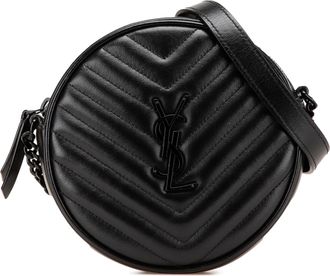 Saint Laurent Pre-owned Womens Lou Crossbody Bag - Black Leather - One Size