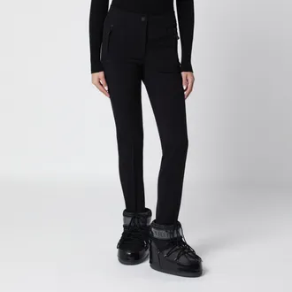 Moncler Pantaloni neri in tessuto tecnico stretch