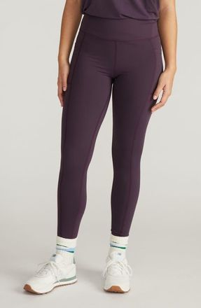 Universal Standard Next to Naked Pocket Ankle Leggings in Purple Jewel at Nordstrom, Size Xs
