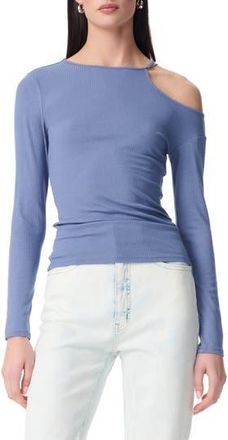 Robert Rodriguez Charlie Cold Shoulder Cutout Long Sleeve Top in Wild Wind at Nordstrom Rack, Size X-Small