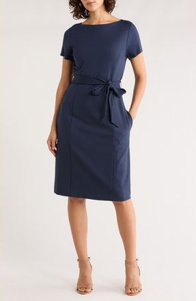 Brooks Brothers Belted Dress in Navy Blazer at Nordstrom Rack, Size 14