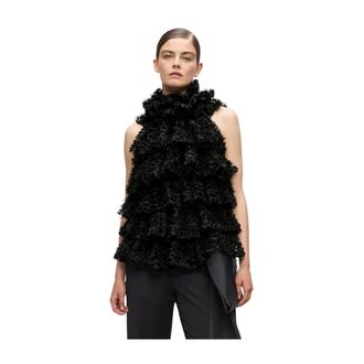 Karl Lagerfeld Donna, Top, Nero, M, new