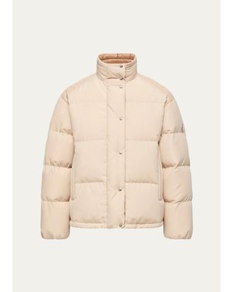 Moncler Verone Short Down Jacket, Beige