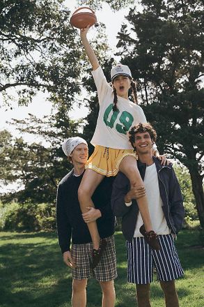 Pilcro 3/4 Sleeve Varsity Tee