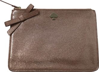 Kate Spade New York Jitterbug Glitter Pouch in Roze Polyester