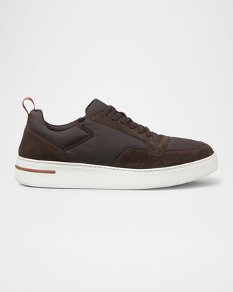 Loro Piana Mens Newport Walk Water-Repellent Sneakers