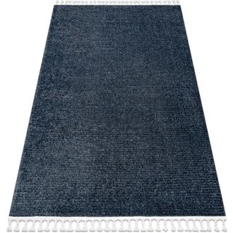 RugsX Alfombra Sevilla Pc00b Rayas Azul Franjas Bereber Marroqu&iacute; Shaggy Blue 120x170 Cm