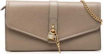 Chlo&eacute; Pre-owned Chloe Grained Calfskin Aby Wallet On Chain Ladies 15P5T9CF6AE9HJTA