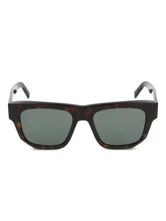 Givenchy tortoiseshell square-frame sunglasses - men - Plastic - 52 - Black