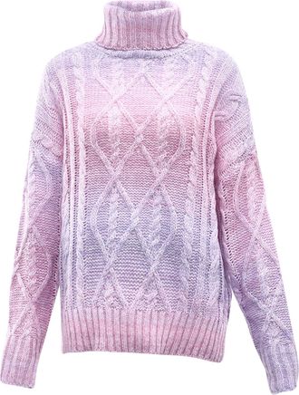 Mymo Trui met coltrui Dames PAARS GEBROKEN WIT