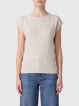 Herno Maglia slim fit in viscosa a maniche corte con bordi a costine