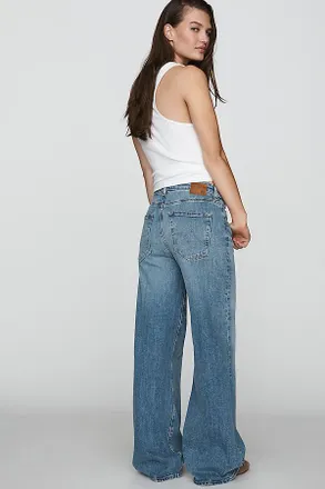 AG - Adriano Goldschmied AG Saige Mid-Rise Wide-Leg Jeans