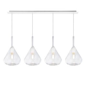 Top-Light Lampadario Top Light Kona 1177 Bi S4 R Tr E27 Led Lampada Soffitto Moderna