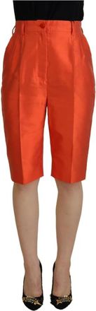 Dolce & Gabbana Long Shorts - Dames - Korte Broeken - Rood - S - Korte Broeken