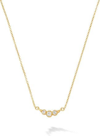 Dower & Hall 14k Gold Stargazer Trio Diamond Pendant