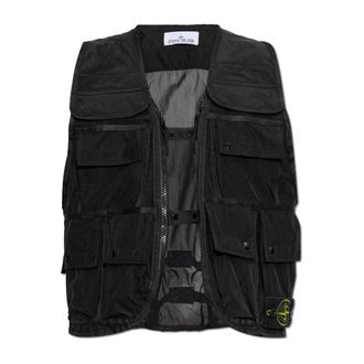Stone Island Pocket Vest - Heren - Bodywarmers - Zwart - L - Jassen