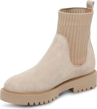 Blondo Womens Waterproof Hallie Ankle Boot In Sand Suede