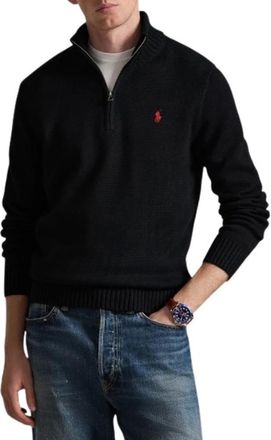 Ralph Lauren Maglione con zip a maniche lunghe - - Sweatshirts & Hoodies - Uomo - Nero - S