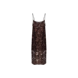 Baum Und Pferdgarten Avani Sequin Jurk - Dames - Feestkleedjes - Bruin - L - Pailletten - Kleedjes