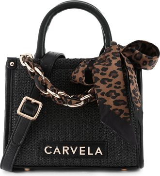 Carvela Womens Sorrento Micro Tote Bag - Black Fabric - One Size