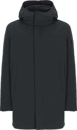 Peuterey Blue Kruger Hooded Long Down Jacket