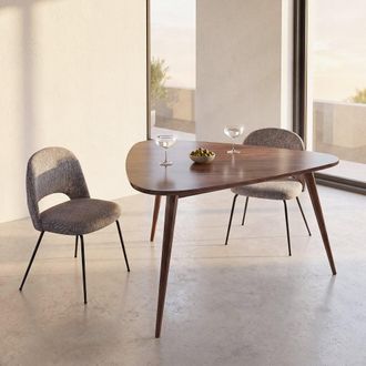 Maisons du monde Mesa de comedor vintage de sheesham macizo 6 personas L.136 cm