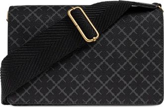 By Malene Birger Loenna schoudertas met geometrisch patroon - Zwart